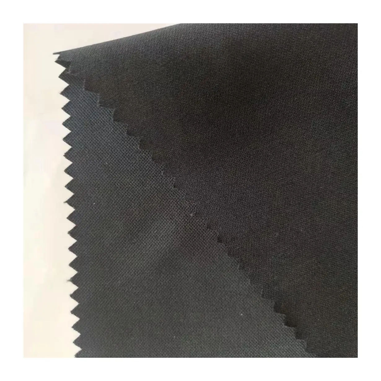 Good Selling 84% Recycled Polyester 16% Cotton Fabric Sustainable Eco-Friendly Crinkle Plain Fabric