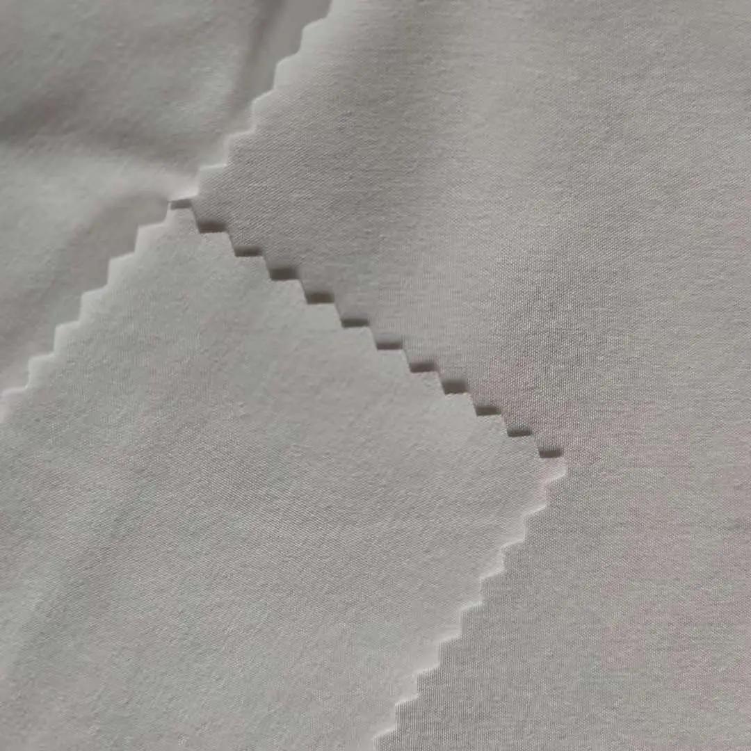 Good Selling 90% Recycled 10% Spandex Micro Fabric Recycled Plain Woven 4 Way Stertch Fabric