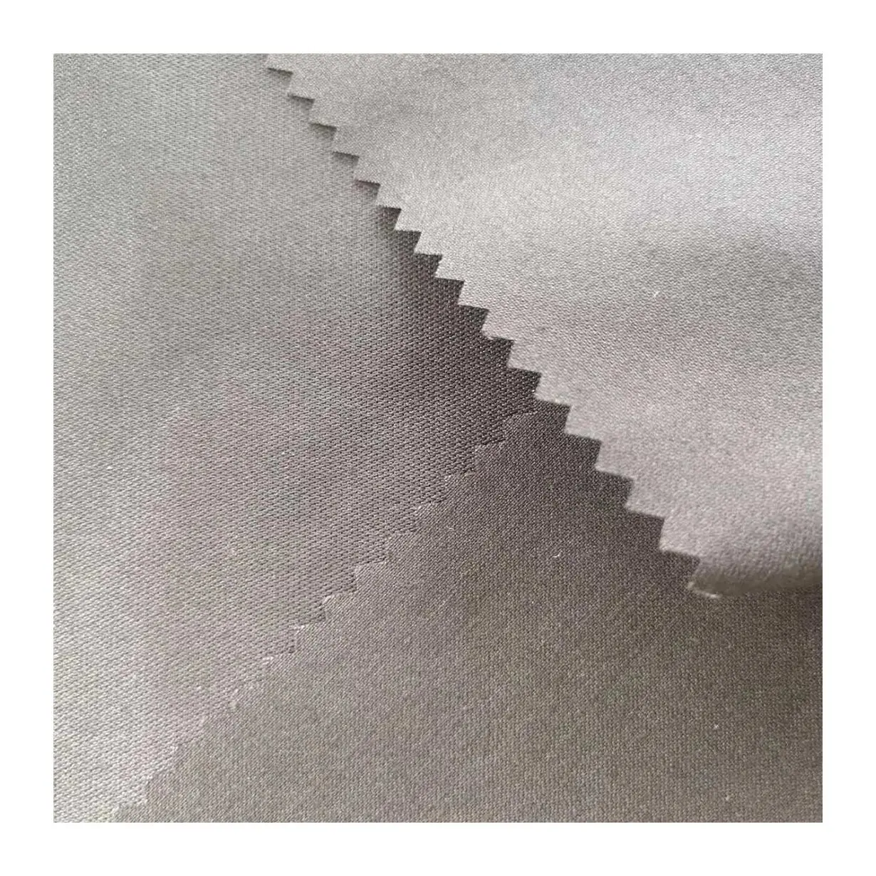 Good Selling 84% Recycled Polyester 16% Cotton Fabric Sustainable Eco-Friendly Crinkle Plain Fabric